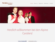 Tablet Screenshot of carolers.at